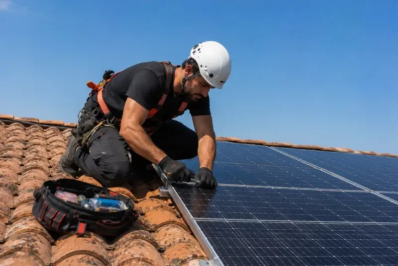 Maintenance et monitoring de panneaux solaires au Verdon-sur-Mer